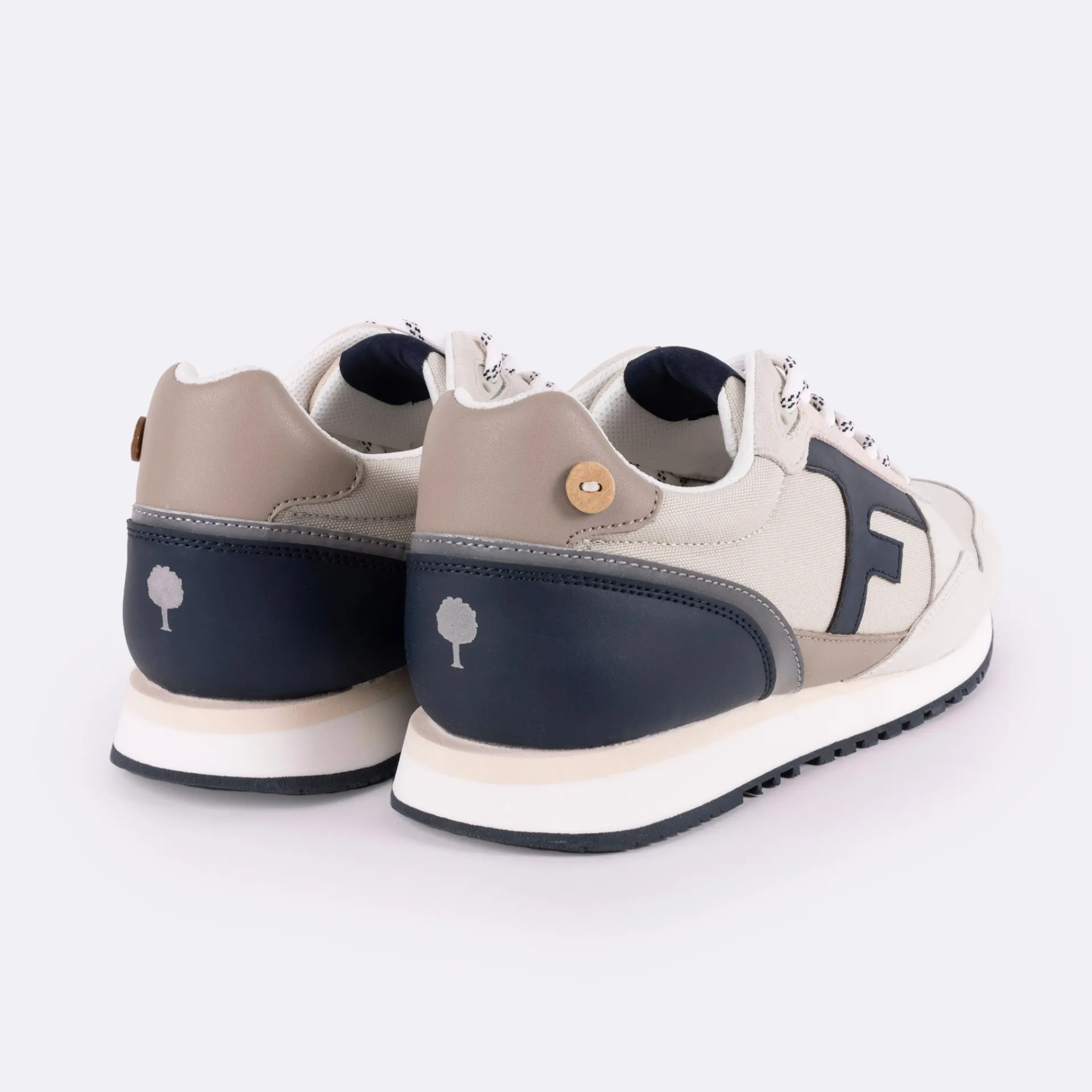 Baskets - Homme*FAGUO Runnings Ecrue & Marine