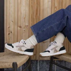 Baskets - Femme*FAGUO Runnings Ecrue & Vert Emeraude