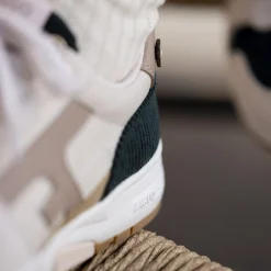 Baskets - Femme*FAGUO Runnings Ecrue & Vert Emeraude