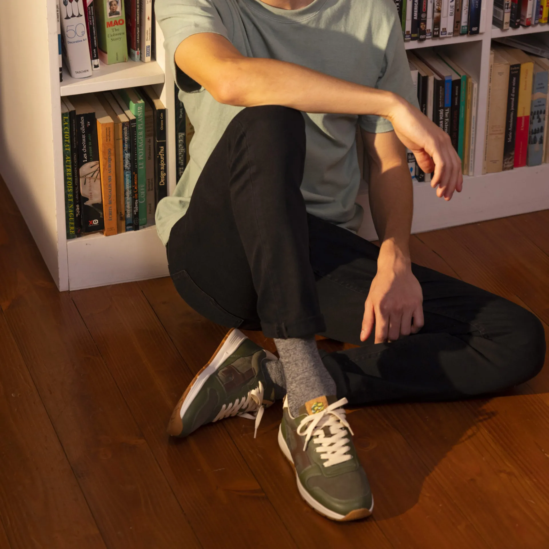 Baskets - Homme*FAGUO Runnings Kaki & Camel