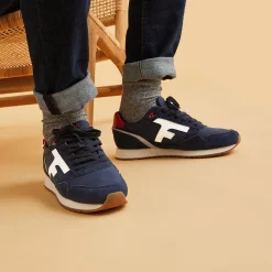 Baskets - Homme*FAGUO Runnings Marine & Blanche