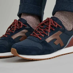 Baskets - Homme*FAGUO Runnings Marine & Camel