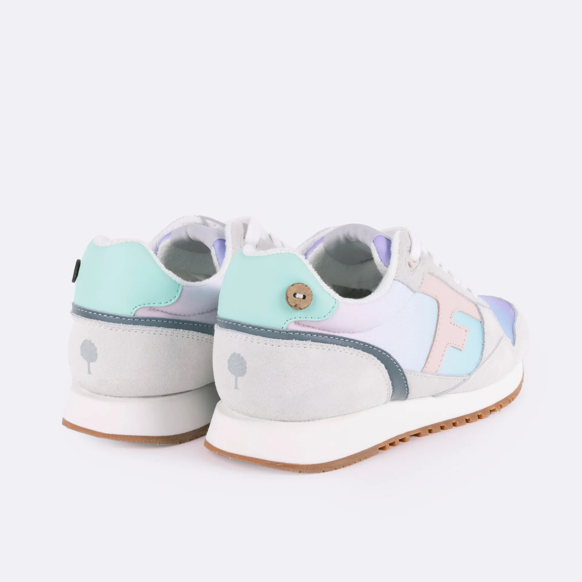 Baskets - Femme*FAGUO Runnings Multicolore & Creme