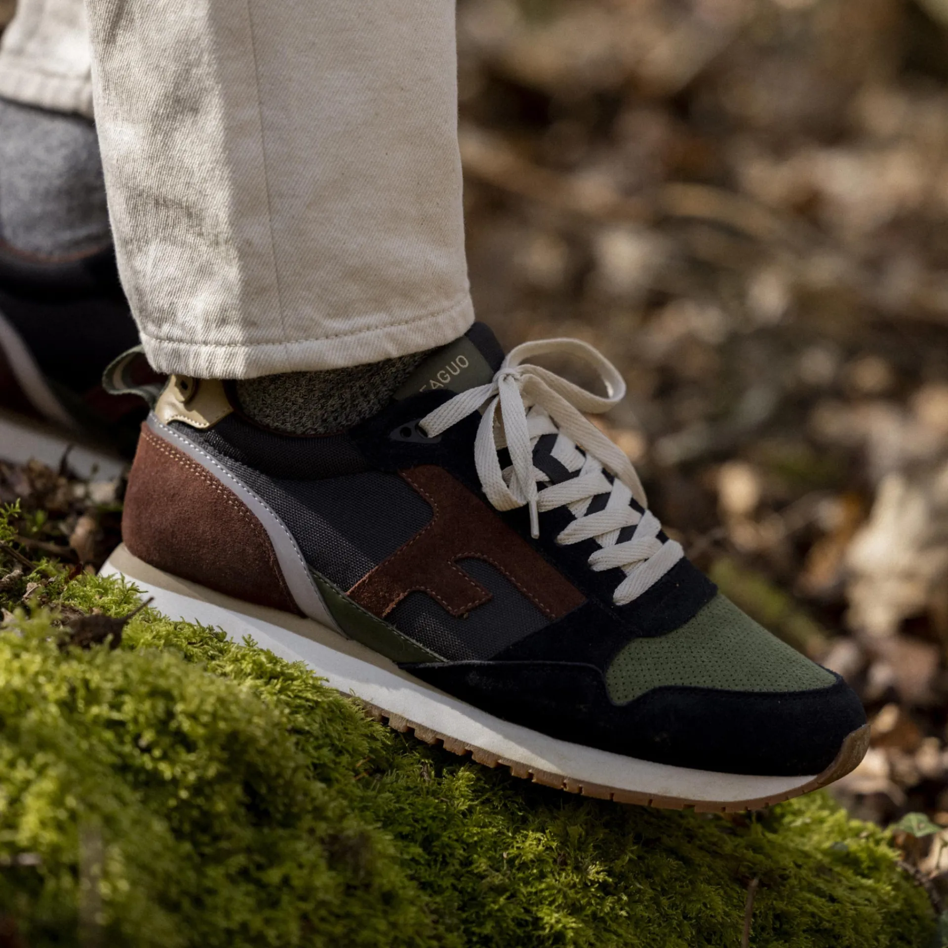 Chaussures*FAGUO Runnings Noire & Kaki