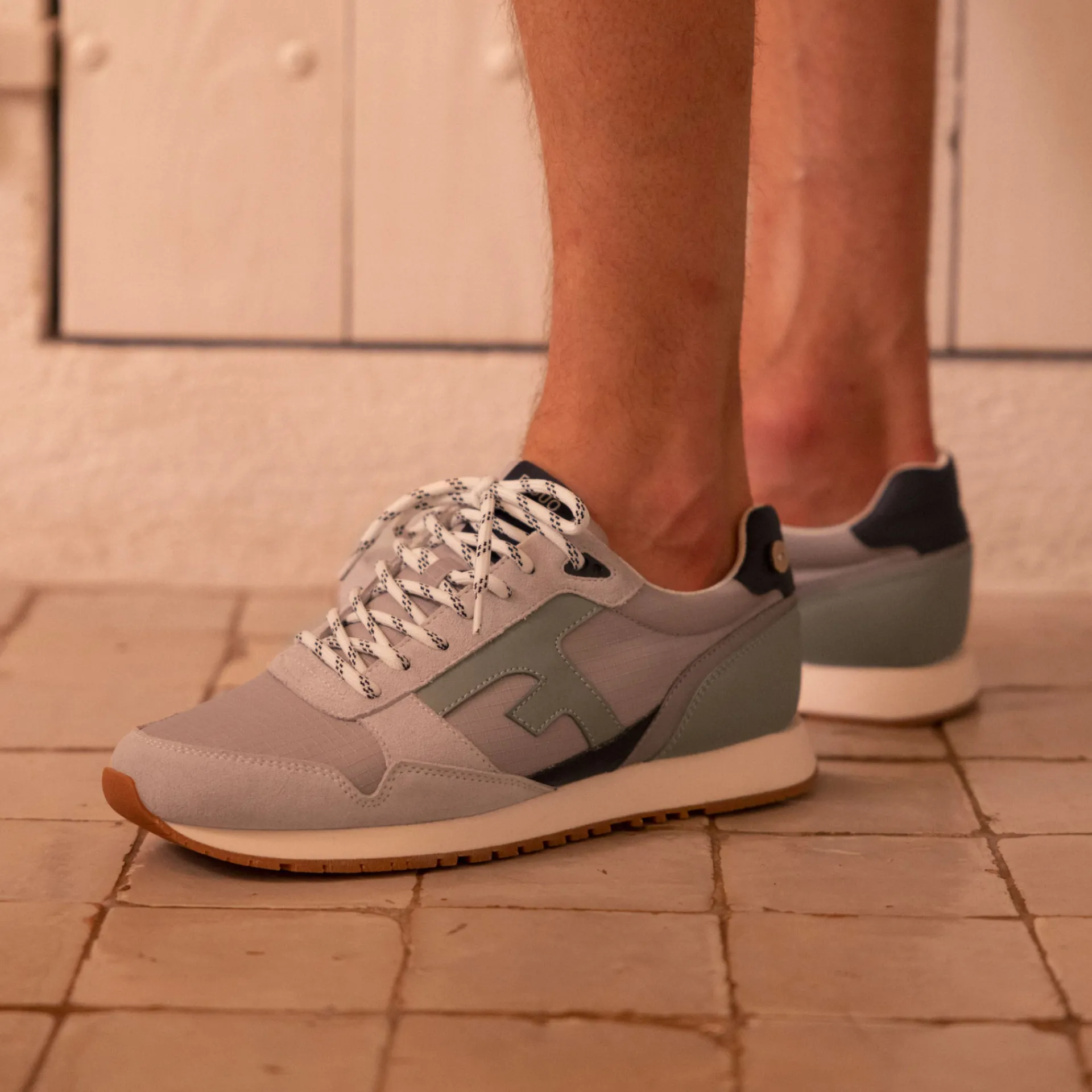 Baskets - Homme*FAGUO Runnings Vert D'Eau & Marine