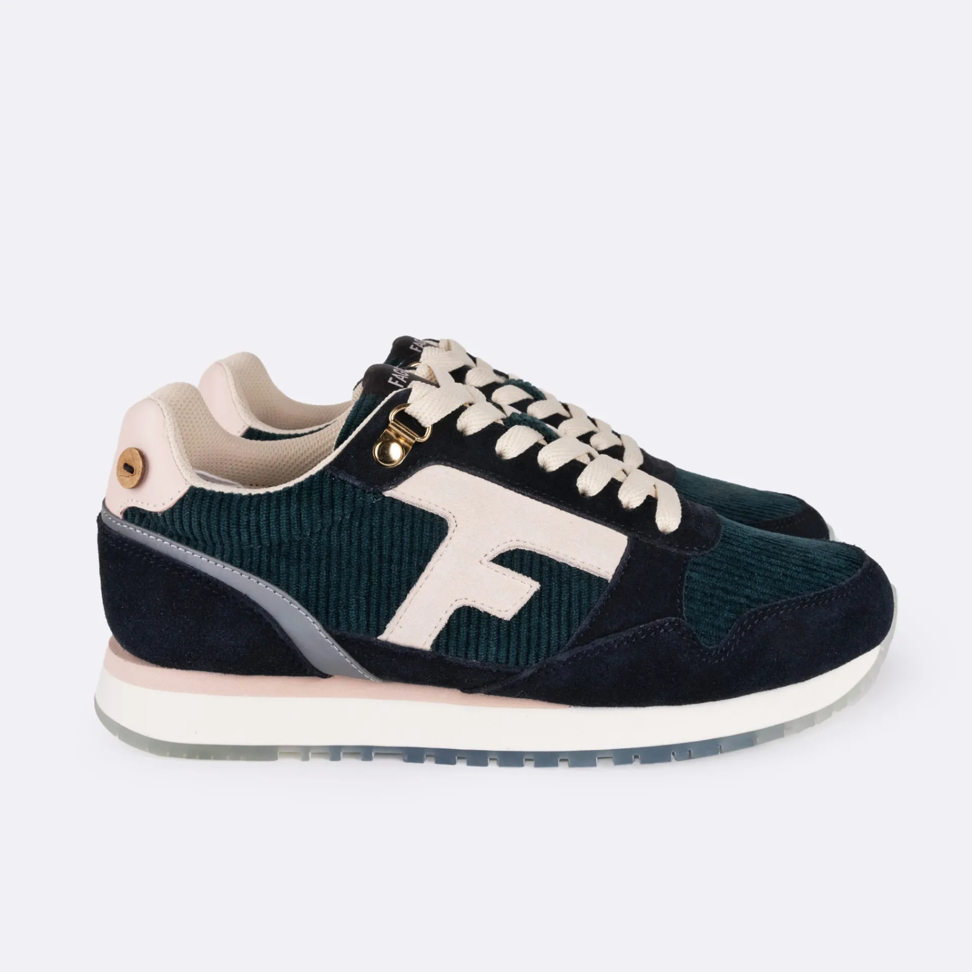 Baskets - Femme*FAGUO Runnings Vert Emeraude & Noir