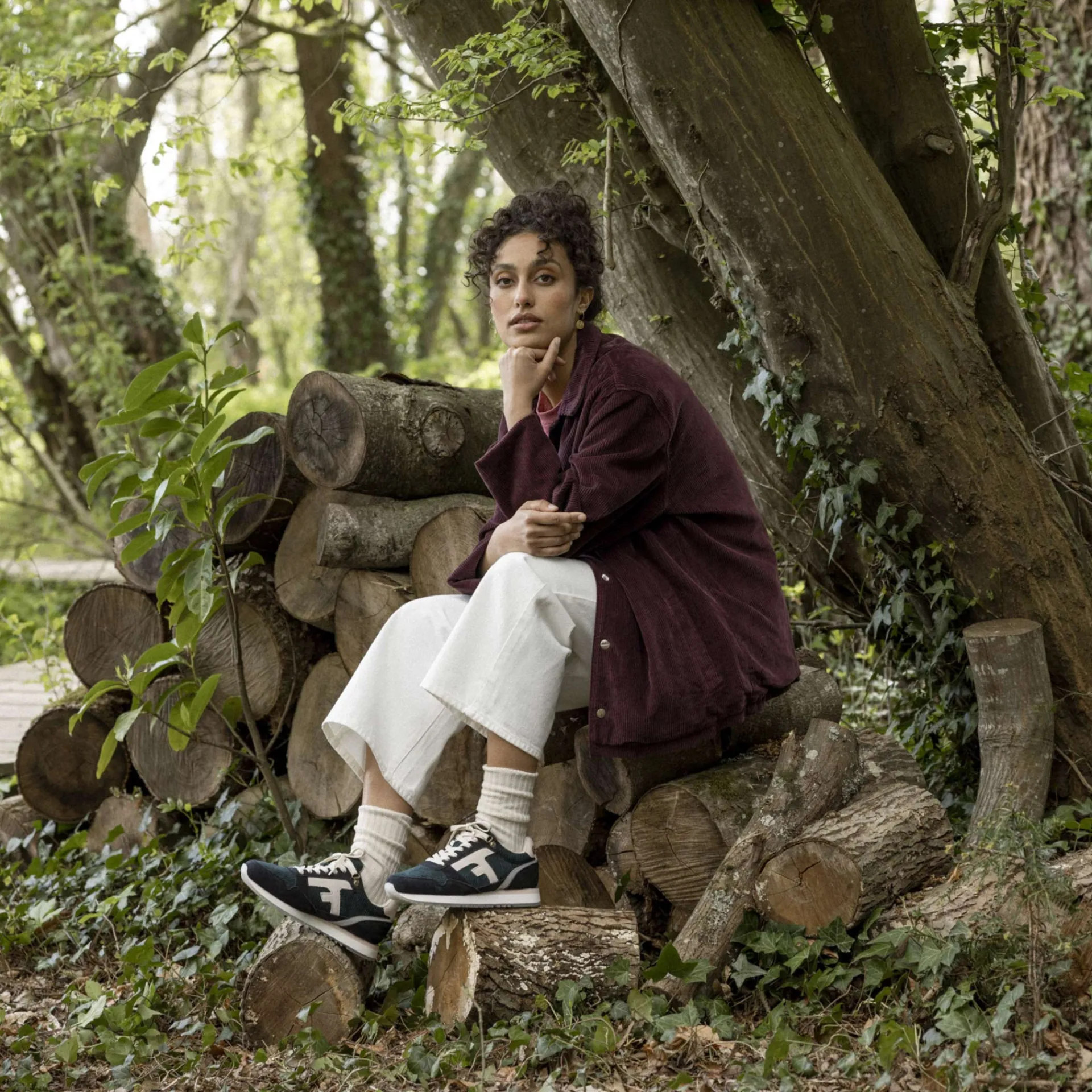 Baskets - Femme*FAGUO Runnings Vert Emeraude & Noir