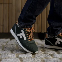 Baskets - Homme*FAGUO Runnings Vert Fonce & Orange