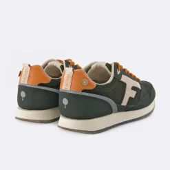 Baskets - Homme*FAGUO Runnings Vert Fonce & Orange