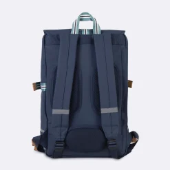 Sacs Déperlants*FAGUO Sac A Dos En Polyester Recycle Bleu Marine - Modele Commuter