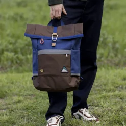 Sacs À Dos*FAGUO Sac A Dos Marron & Bleu