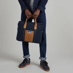 Sacs D'Ordinateur*FAGUO Sac D'Ordinateur Bleu & Marron