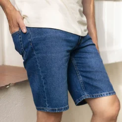 Shorts*FAGUO Short En Jean Medium Blue