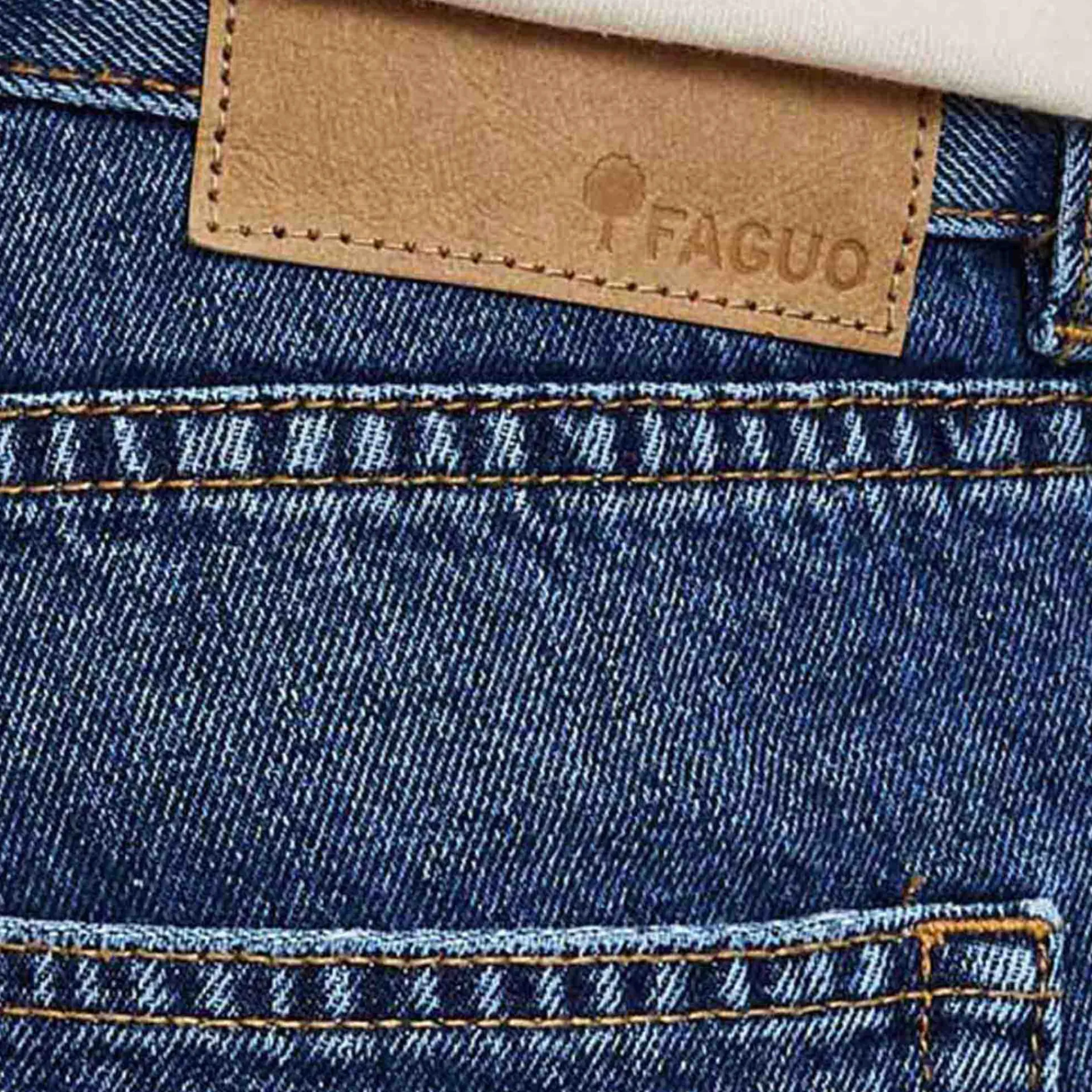 Shorts*FAGUO Short En Jean Medium Blue