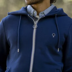 Vêtements*FAGUO Sweat A Capuche Bleu Indigo