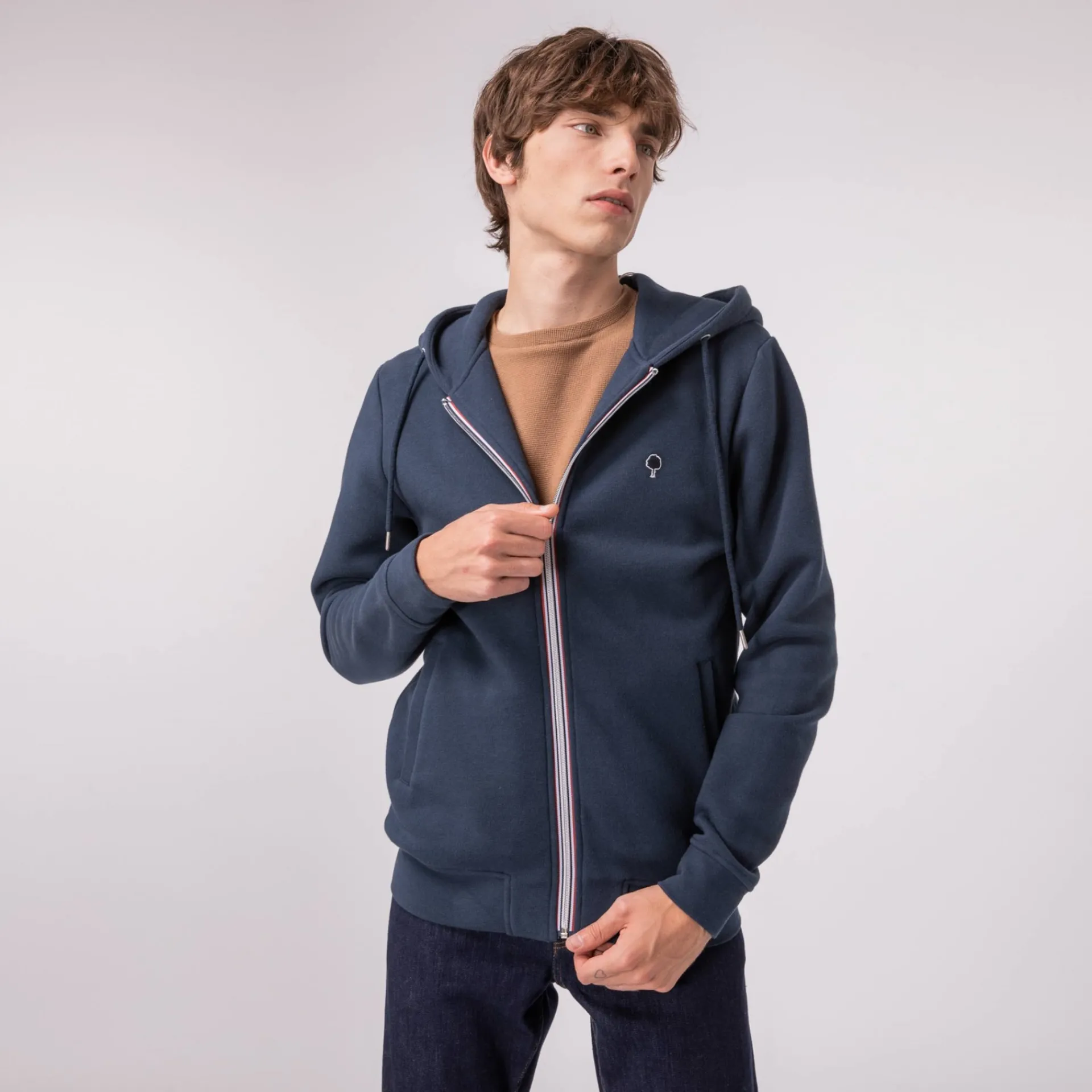 Sweatshirts*FAGUO Sweat A Capuche Bleu Marine