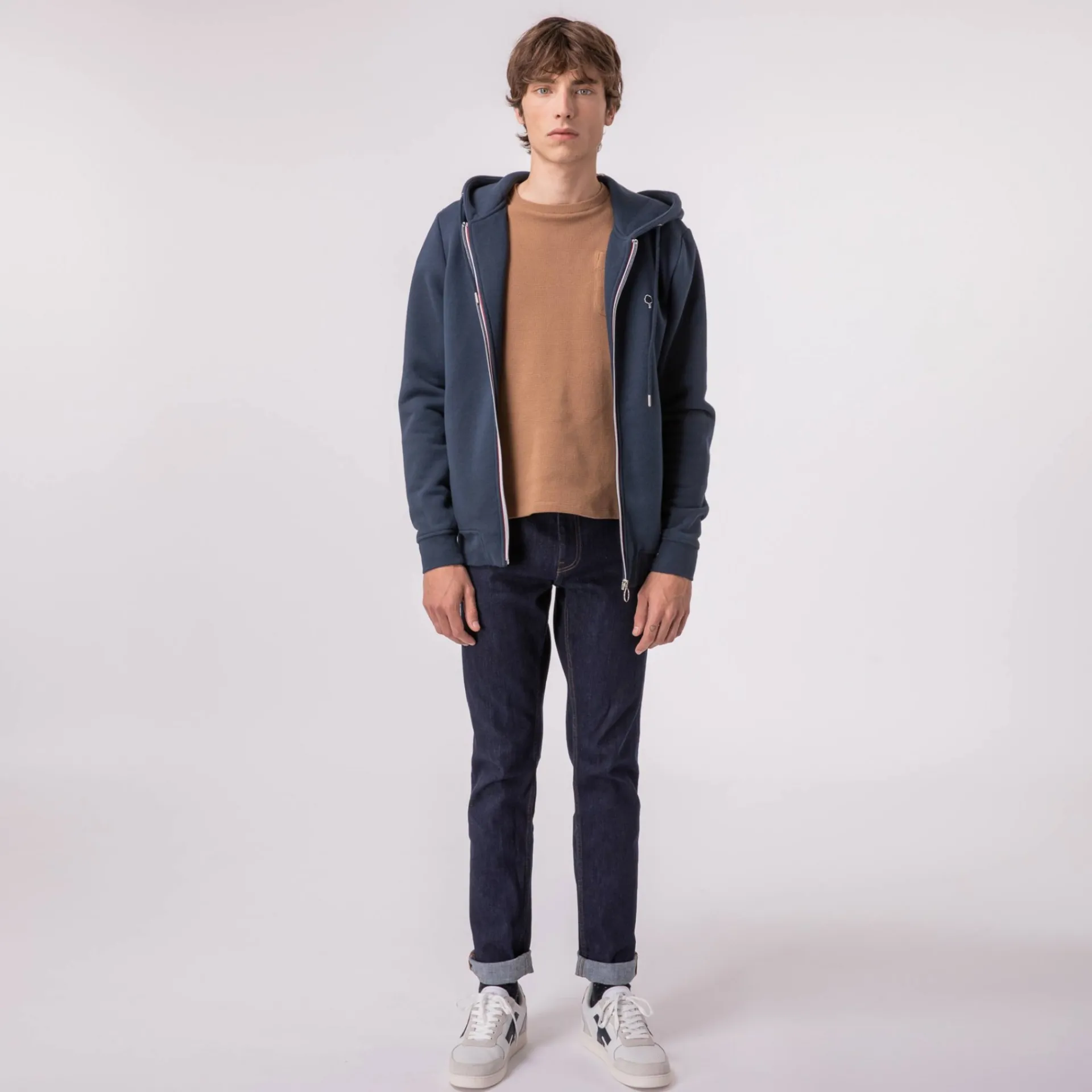 Sweatshirts*FAGUO Sweat A Capuche Bleu Marine