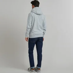 Vêtements*FAGUO Sweat A Capuche Gris Chine