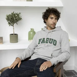 Sweats À Capuche*FAGUO Sweat A Capuche Logo Gris Chine