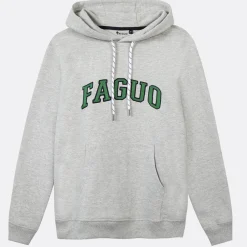 Sweats À Capuche*FAGUO Sweat A Capuche Logo Gris Chine