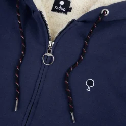 Sweats À Capuche*FAGUO Sweat A Capuche Sherpa Bleu Marine