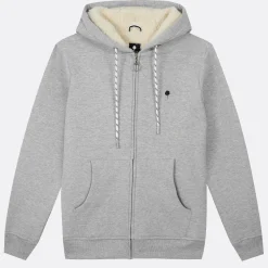 Sweats À Capuche*FAGUO Sweat A Capuche Sherpa Gris Chine