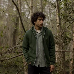 Sweats À Capuche*FAGUO Sweat A Capuche Vert Fonce