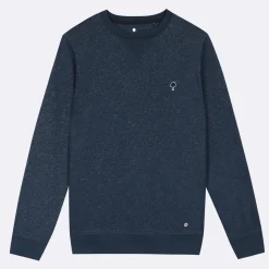 Sweatshirts*FAGUO Sweat Col Rond Bleu Marine