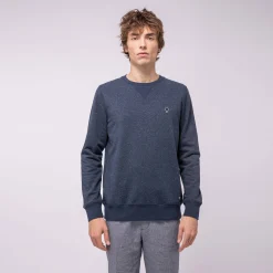 Sweatshirts*FAGUO Sweat Col Rond Bleu Marine