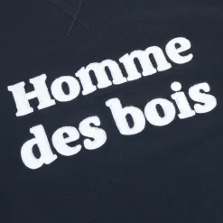 Sweatshirts*FAGUO Sweat Col Rond Bleu Marine Homme De Bois