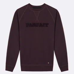 Sweatshirts*FAGUO Sweat Col Rond Bordeaux Fonce Parfait