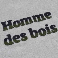 Sweatshirts*FAGUO Sweat Col Rond Gris Chine Homme Des Bois