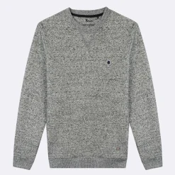 Sweatshirts*FAGUO Sweat Col Rond Gris Chine Fonce