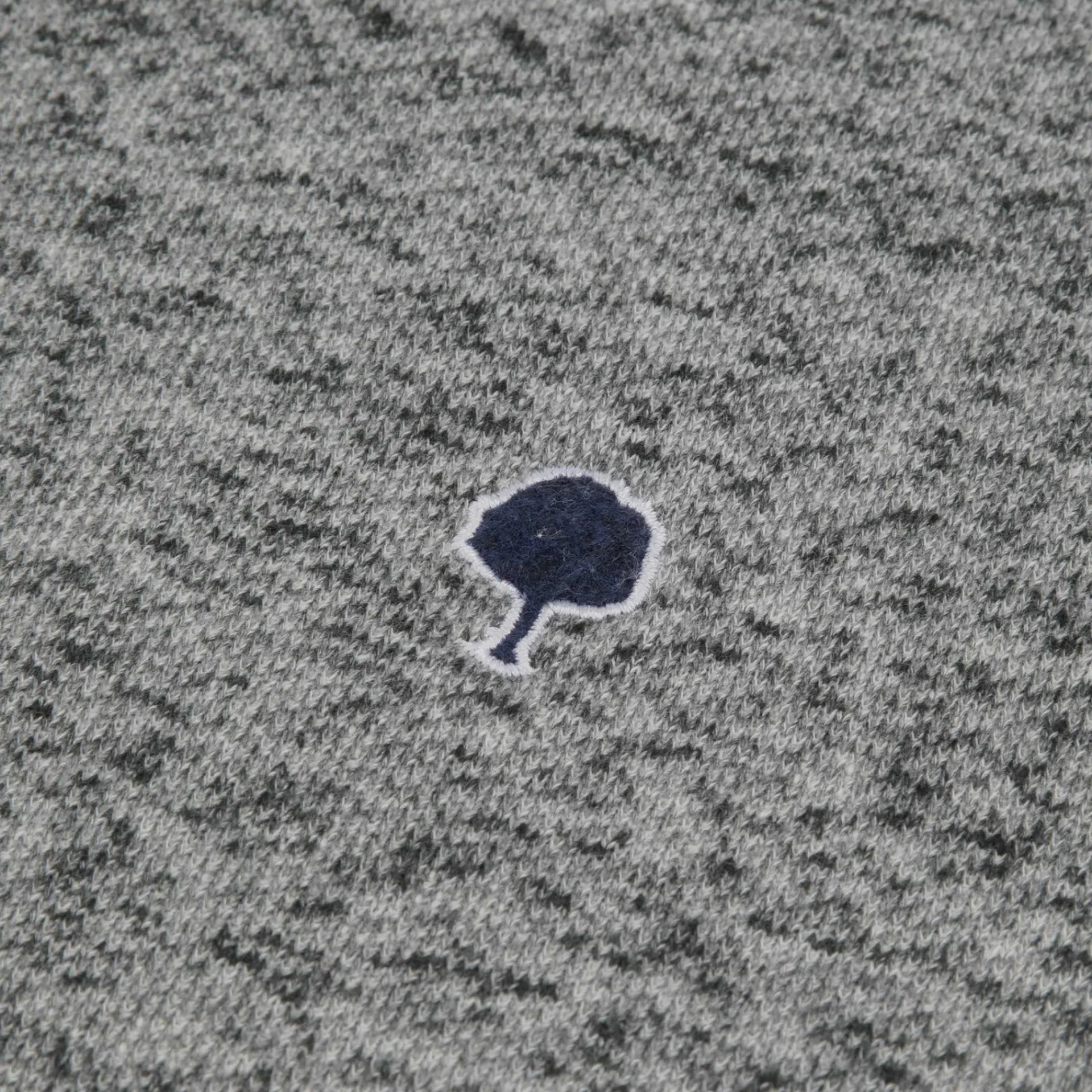 Sweatshirts*FAGUO Sweat Col Rond Gris Chine Fonce