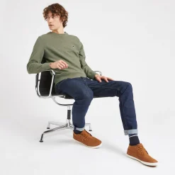 Sweatshirts*FAGUO Sweat Col Rond Kaki