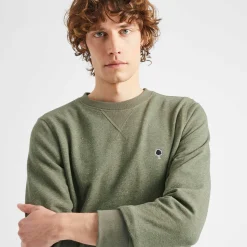 Sweatshirts*FAGUO Sweat Col Rond Kaki
