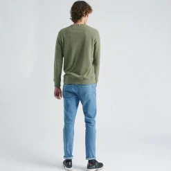 Sweatshirts*FAGUO Sweat Col Rond Kaki