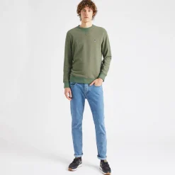 Sweatshirts*FAGUO Sweat Col Rond Kaki