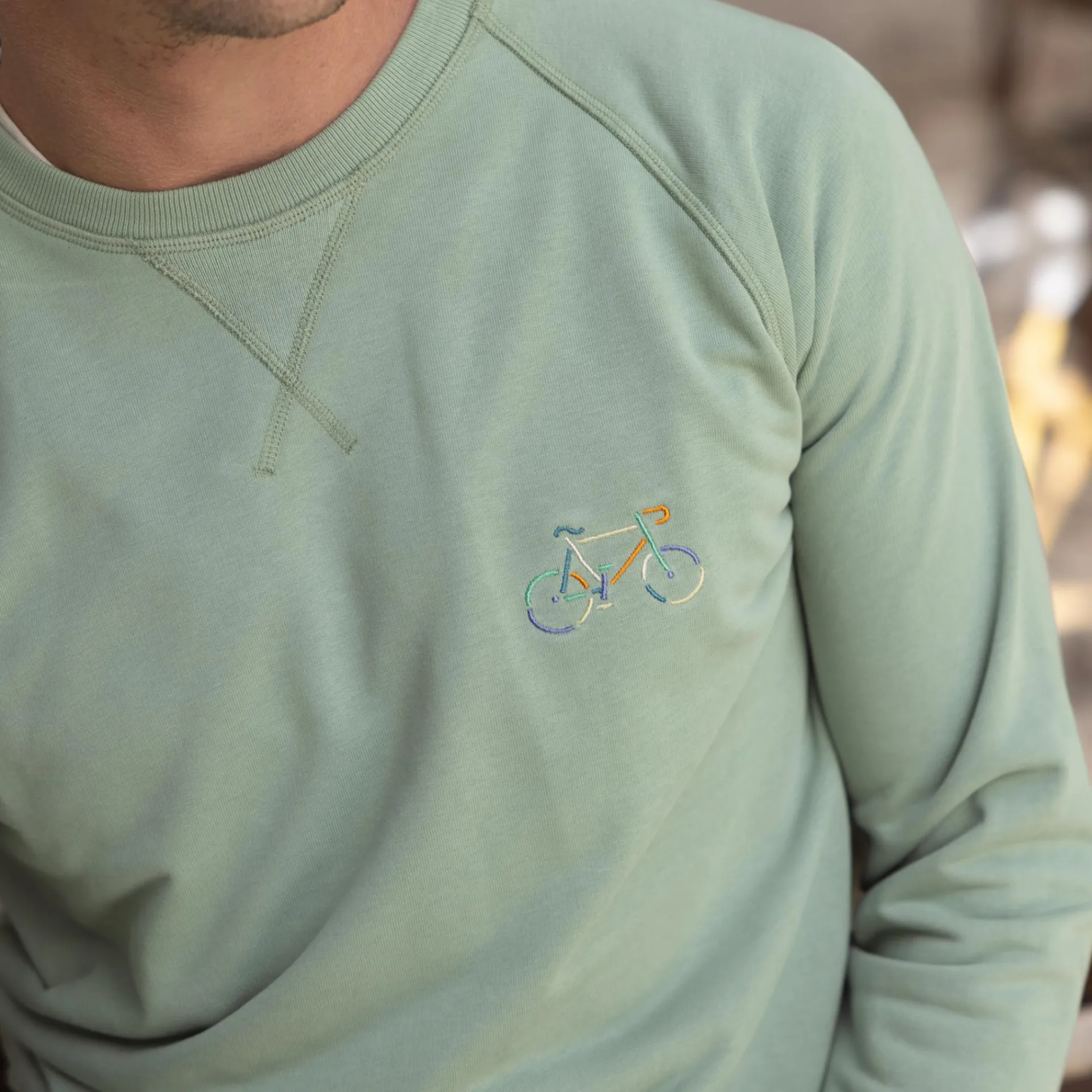 Sweatshirts*FAGUO Sweat Vert Clair