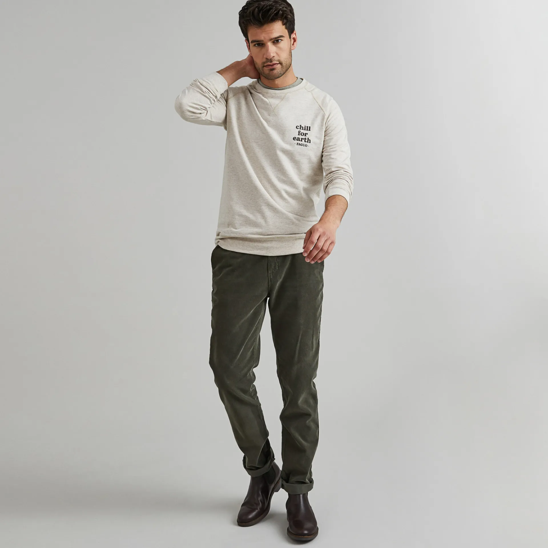 Sweatshirts*FAGUO Sweatshirt Beige