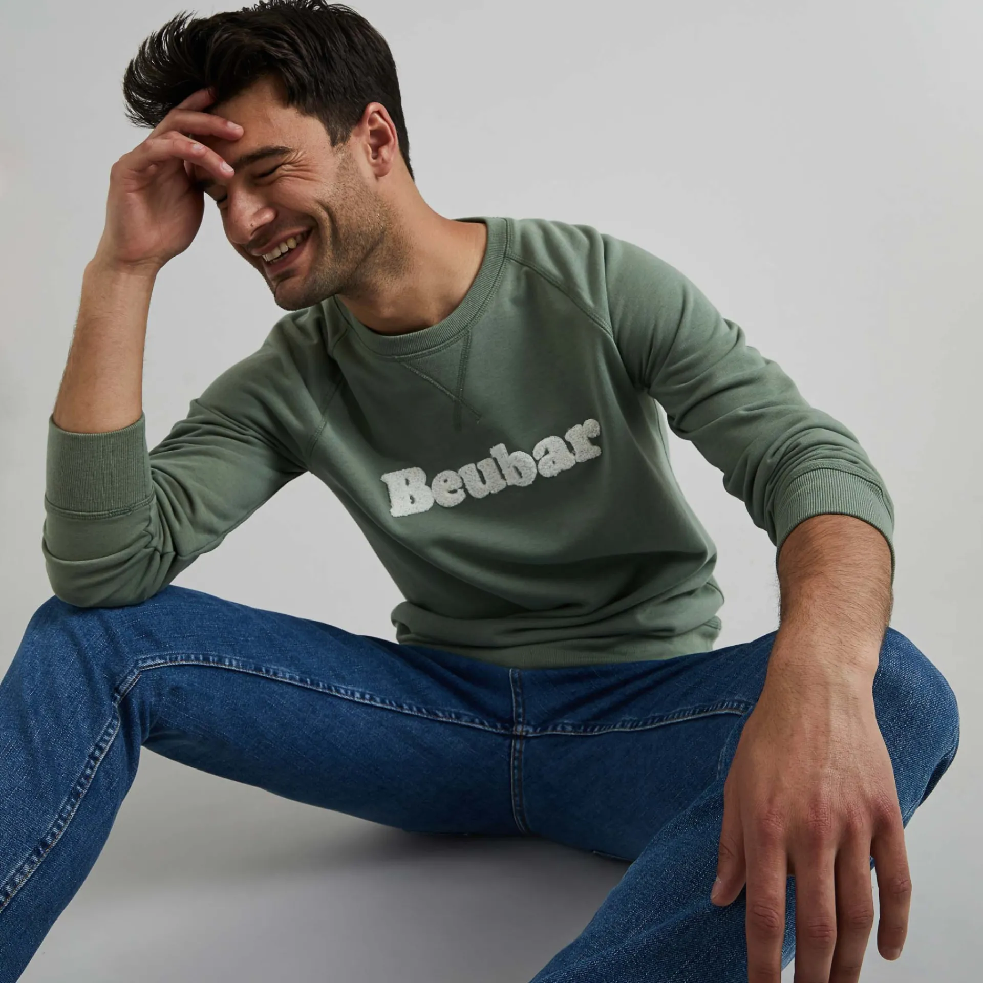 Sweatshirts*FAGUO Sweatshirt Vert 'Beubar'