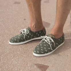 Baskets - Homme*FAGUO Tennis Kaki & Ecrue Vegan