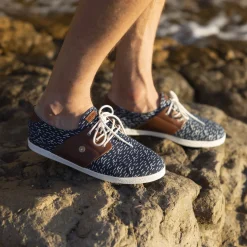 Baskets - Homme*FAGUO Tennis Marine & Camel