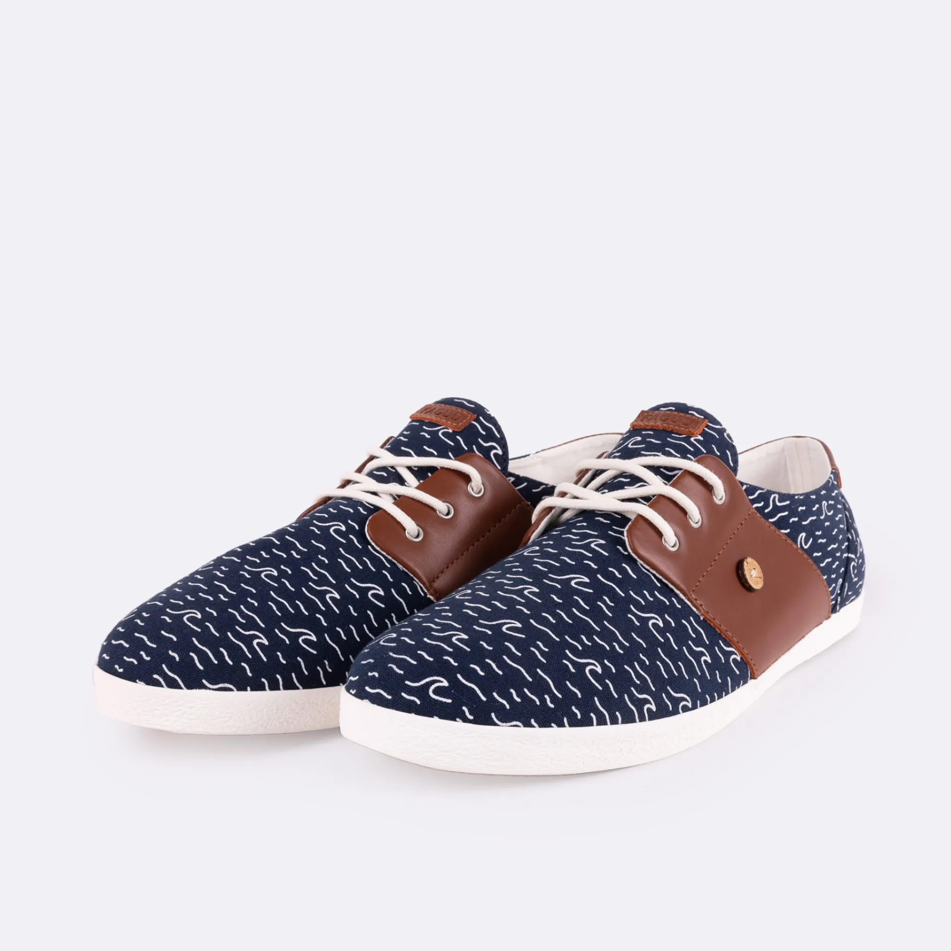 Baskets - Homme*FAGUO Tennis Marine & Camel