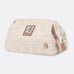 Trousses De Toilette*FAGUO Trousse De Toilette Ecrue A Motif Vague Vegan