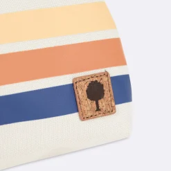 Trousses De Toilette*FAGUO Trousse De Toilette Ecrue A Rayures Pastel Vegan