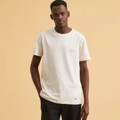 T-Shirts*FAGUO T-Shirt Col Rond Beige Velo