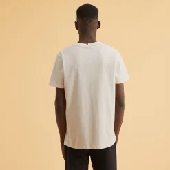 T-Shirts*FAGUO T-Shirt Col Rond Beige Velo