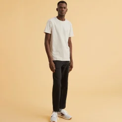 T-Shirts*FAGUO T-Shirt Col Rond Beige Velo