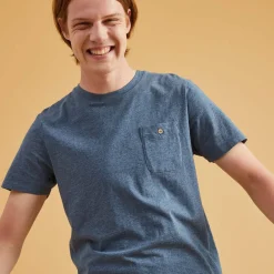 T-Shirts*FAGUO T-Shirt Col Rond Bleu Chine